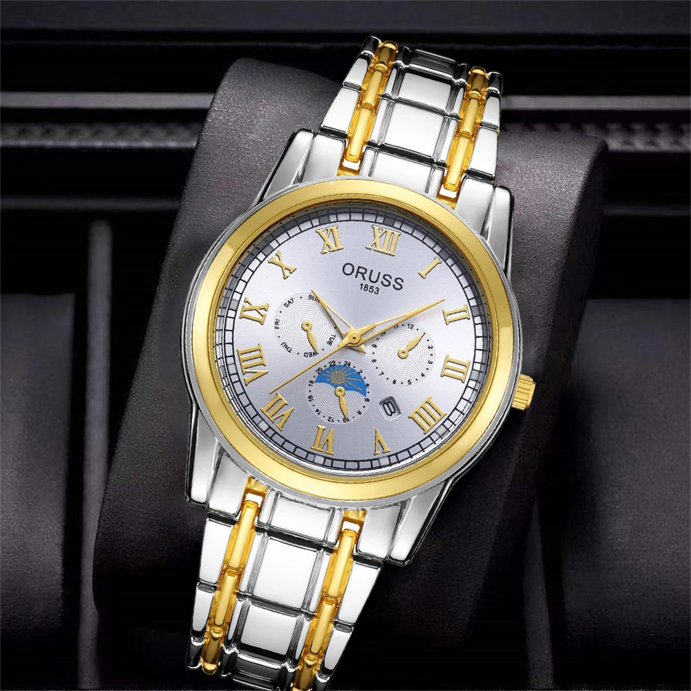 Classic men's watch fashion fashion personality gentleman casual durable handsome high-grade kinematic men's watch