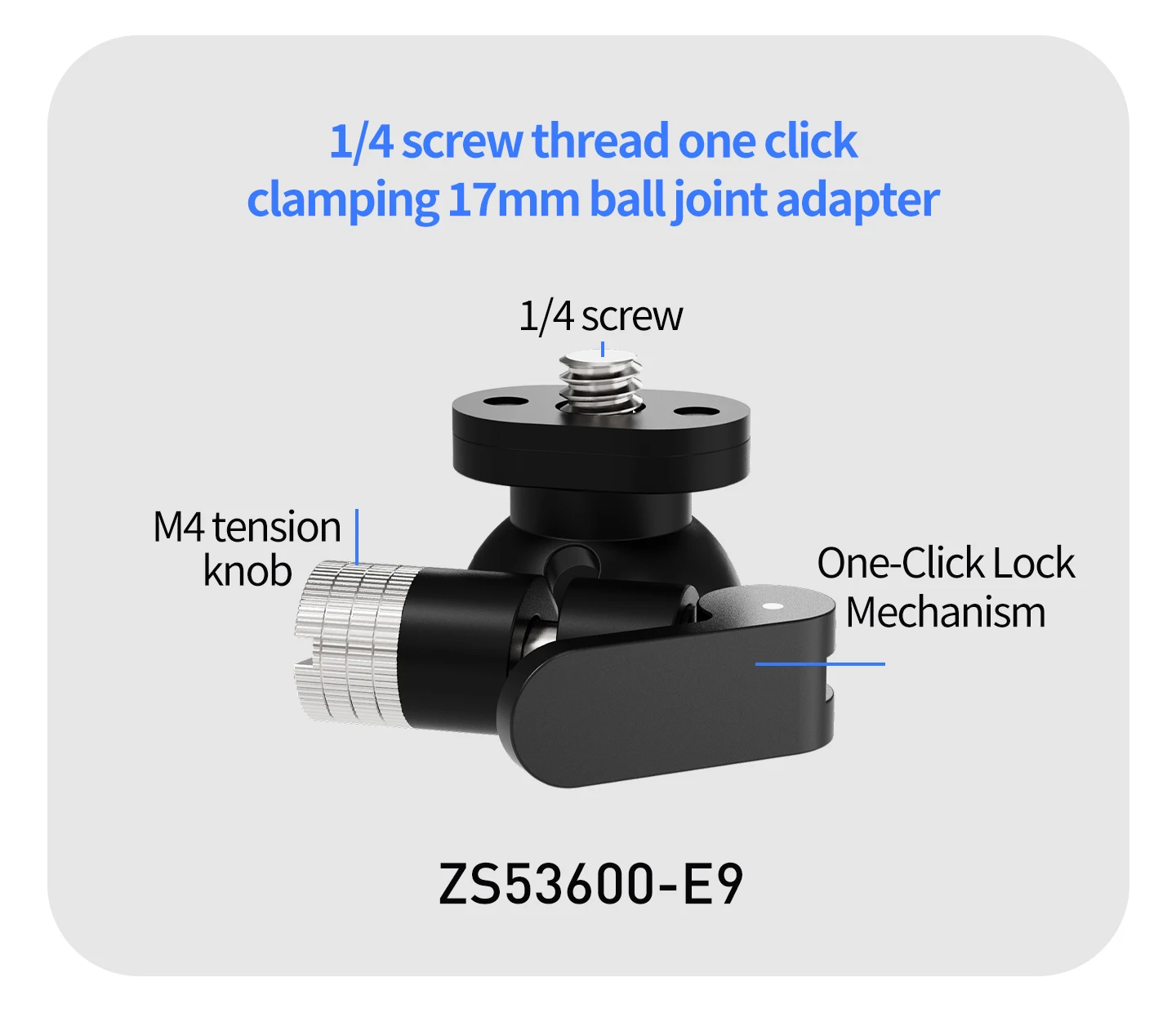 17MM Kugelkopf Action Kamera Schnellverschluss Schnalle Basis für GoPro Insta360 DJI Osmo Tasche Magnetische Motorrad Halterung – Detail 35