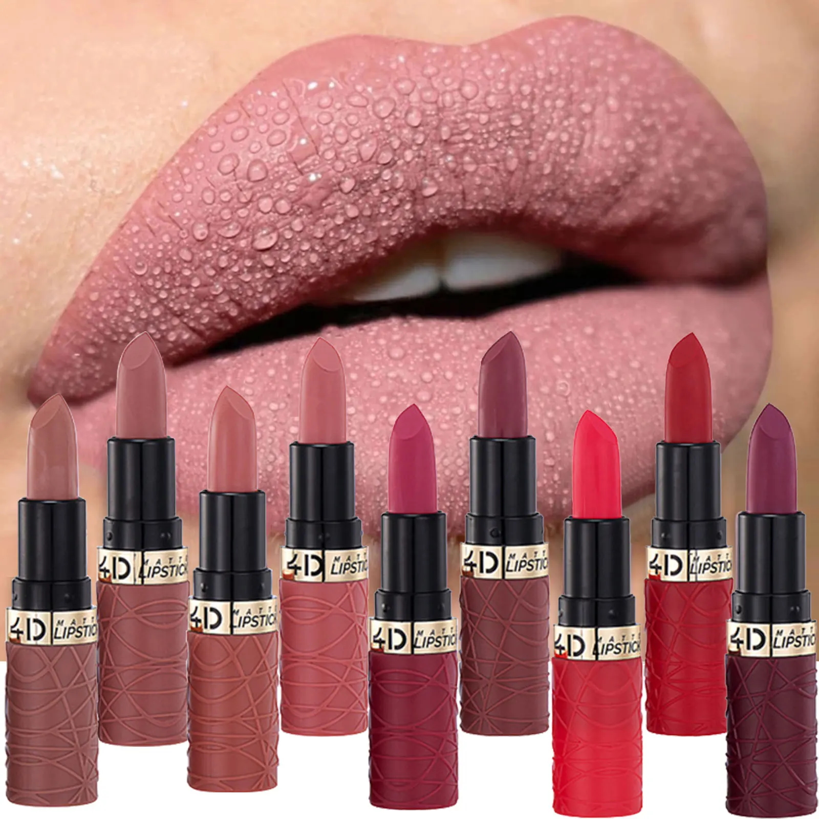 

Matte Non stick Cup Lipstick Long Lasting Moisturizing Lipstick Women Korean Style Lip Tint Beauty Cosmetics