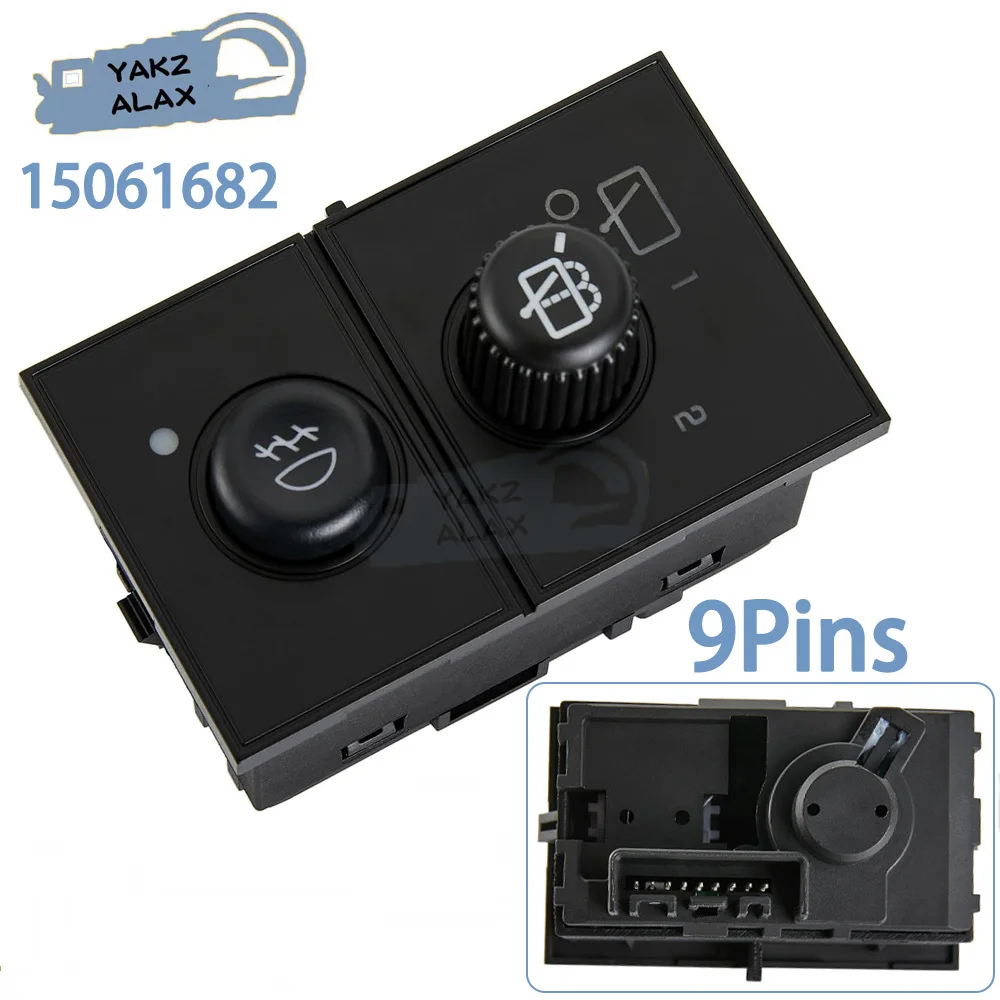 

15061682 Fog Light Switch Rear Wiper Control Switch Button for 2003 2004 2005 2006 GMC Yukon Car Replacement Accessoreis