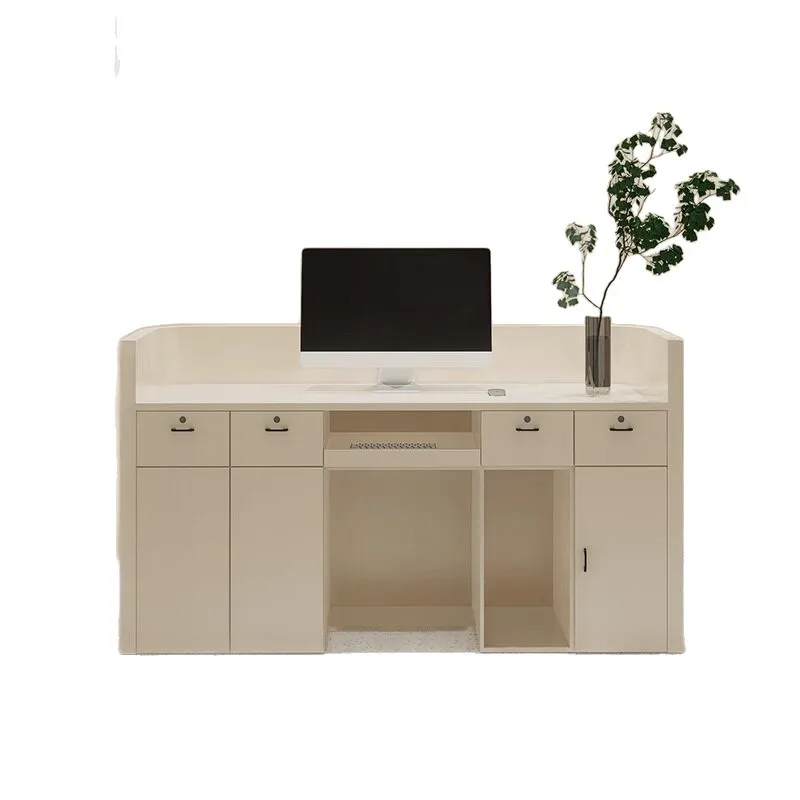 CX clothing store checkout page store small manicure yoga reception desk