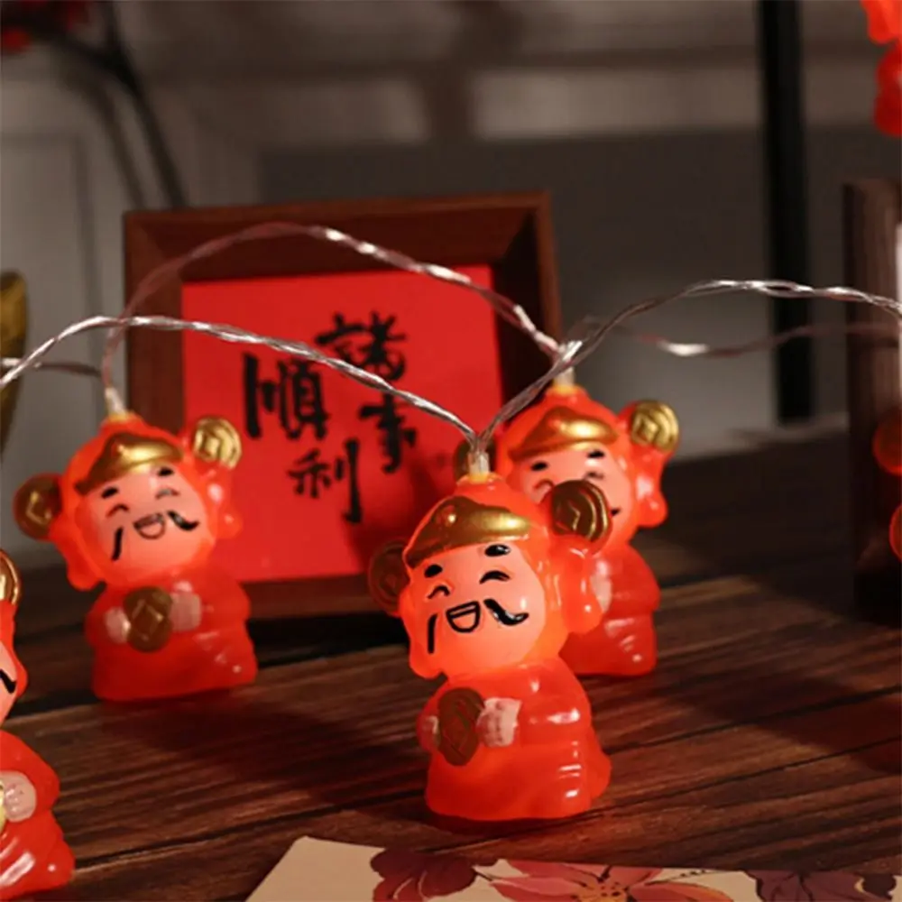 مقاوم للماء LED فانوس صيني النمط الصيني اللون الأحمر فانوس أحمر الديكور حسن الحظ مشرق أضواء فانوس معلق