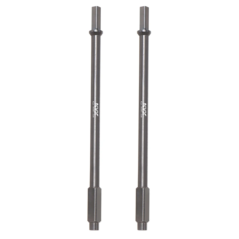 KYX Racing-eje de Portal trasero de acero duro, ejes de transmisión rectos, piezas mejoradas, accesorios para 1/8 RC Truck Car Axial AXP8 Gilamon