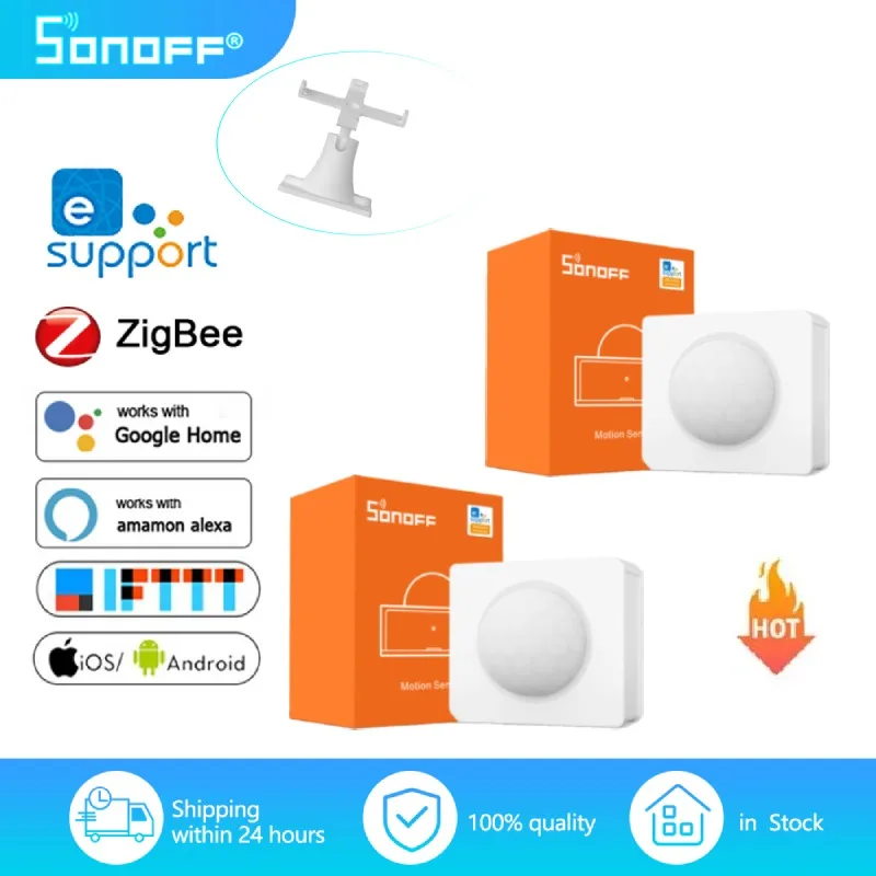 

Смарт-датчик движения Sonoff Zigbee, беспроводной датчик человеческого тела, работает с Alexa Google Home