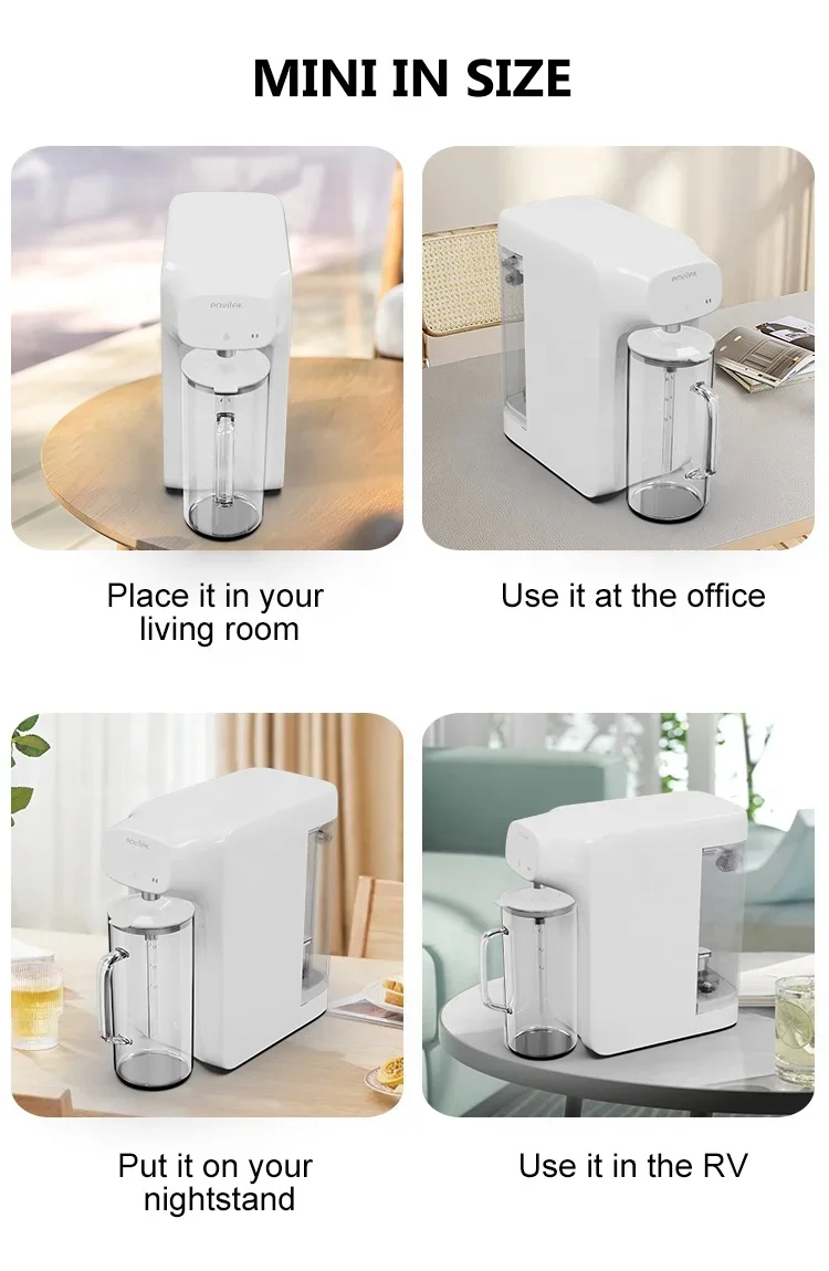 Portable Desktop Mini Ro Water Purifier Reverse Osmosis Water Filter System For Home Drinking Office Hotel