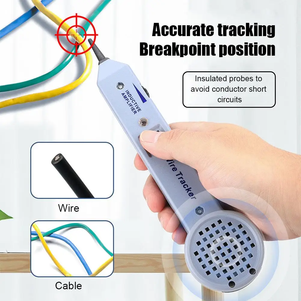 Imagem -02 - Atualizado Tone Generator e Probe Cabo Tester Wiretracker Circuit Tester Alta Precisão Test Line Finder Amplificador Indutivo 200ep