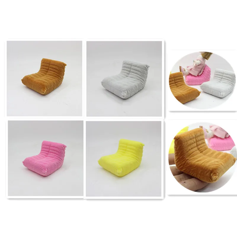 1:12 دمية صغيرة مقعد واحد كاتربيلر شكل أريكة كرسي نموذج لغرفة المعيشة أثاث اكسسوارات الديكور