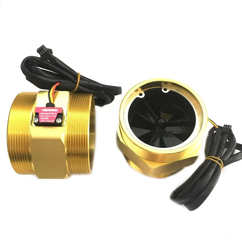 

Корпус из алюминиевого сплава DN80 Расходомер Холла Датчик расхода воды 3-дюймовый внешний зубчатый турбинный расходомер