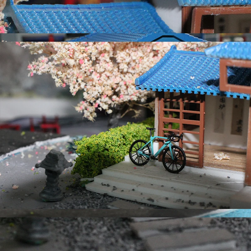 Model roweru w skali 1:64, rower szosowy, model roweru publicznego, model stojaka na rowery.