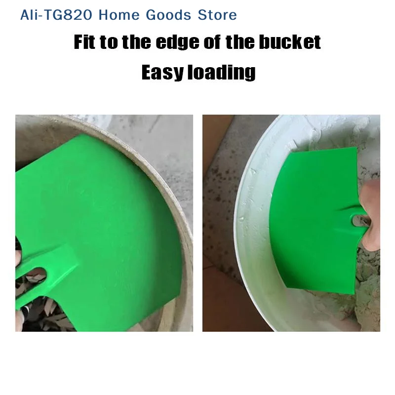 [TG820][W] 1/2Pcs Curved Bucket Scoop Scraper Spackle Paint Putty Knife Drywall Finishing Plaster Scraping Construction Tools