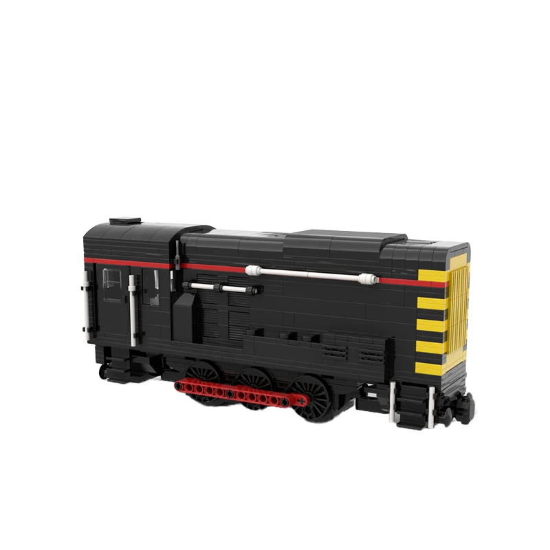 MOC-157609 City Railway Diesel electric locomotive - Shunter 08 level Building Block Assembly Model Brick Boy Toy Gifts