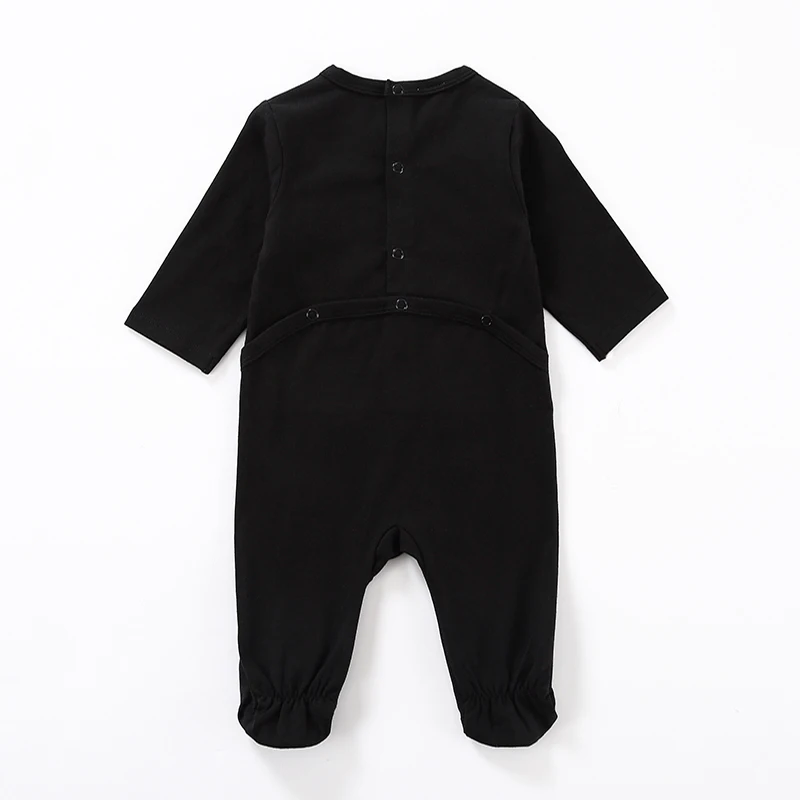 Baby romper summer spring kids clothes long sleeves children clothing black plaid print baby overalls kid clothes baby footie