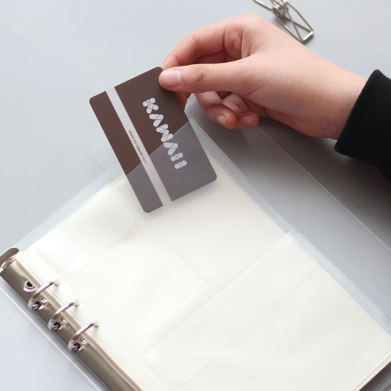 A5 A6 Large Capacity Loose Leaf Sticker Storage Bag Hand Account DIY Postcard Photo Album Multifunctional Ticket Storage Bag