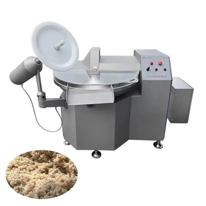 18KW Electric Meat Bowl Chop Cutter Machine with Variable Cutting Speed for Meat and Vegetables