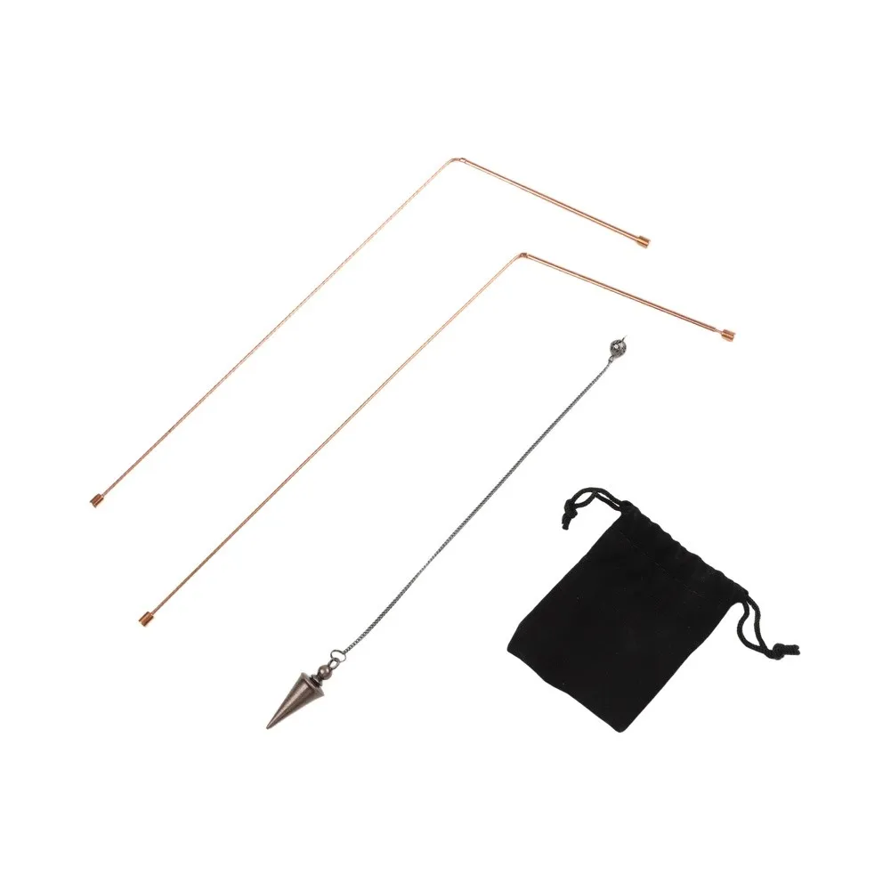99.9% Copper Dowsing Rods Metal Detector Probe Set For Water Gold Mineral Finding Divination And Treasure Hunting Tools