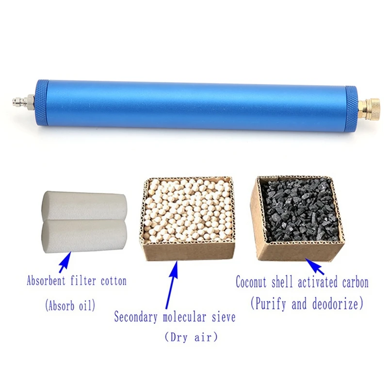 Super Sale 30mpa High Pressure Air Filter Set with 20 Filter Elements Hose Connector for Inflator Air Compressor Filter