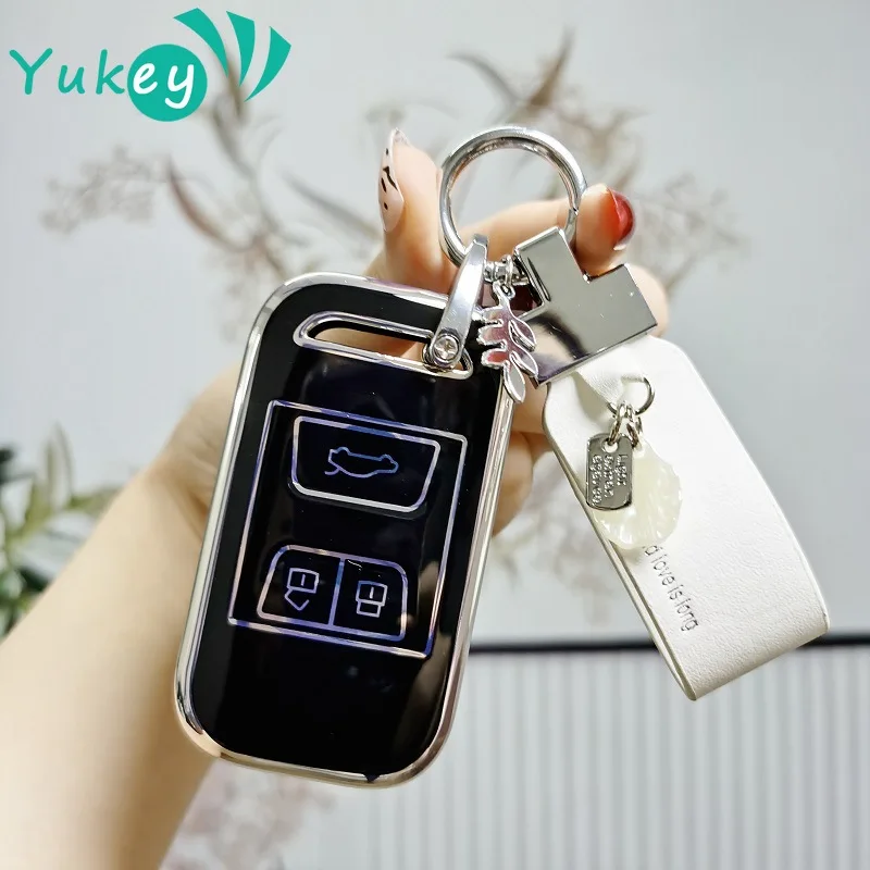 TPU Key Cover Remote Car Key Case for Chery Tiggo 4 7 Arrizo 5 3 Tiggo 8 Key Holder Protection Shell Fob