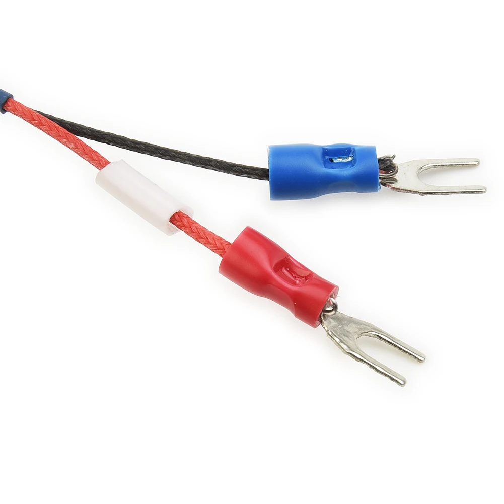 2pcs/Set K-Type Thermocouple Block + Ceramic Kiln Probe High Temperature -58 To 2372 °F/ -50 To 1300 °C With 1m Cable