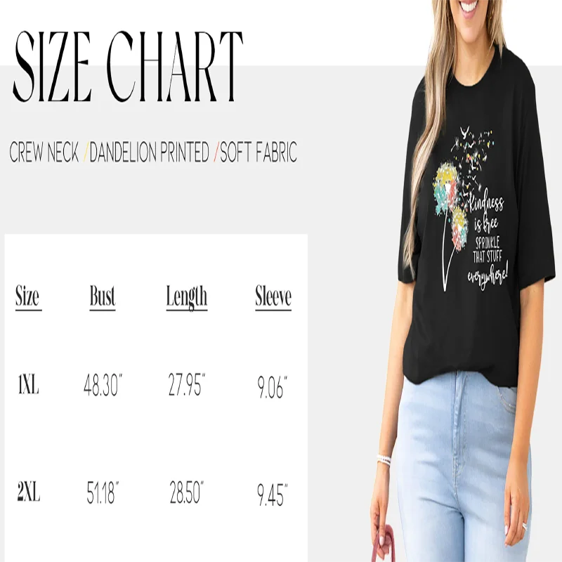 เสื้อยืดฮาโลวีนขนาดใหญ่ของผู้หญิง - Black Spooky Ghosts, Pumpkins, Bats, Floral & Stars Graphic Tee, All-Season Casual Shirt