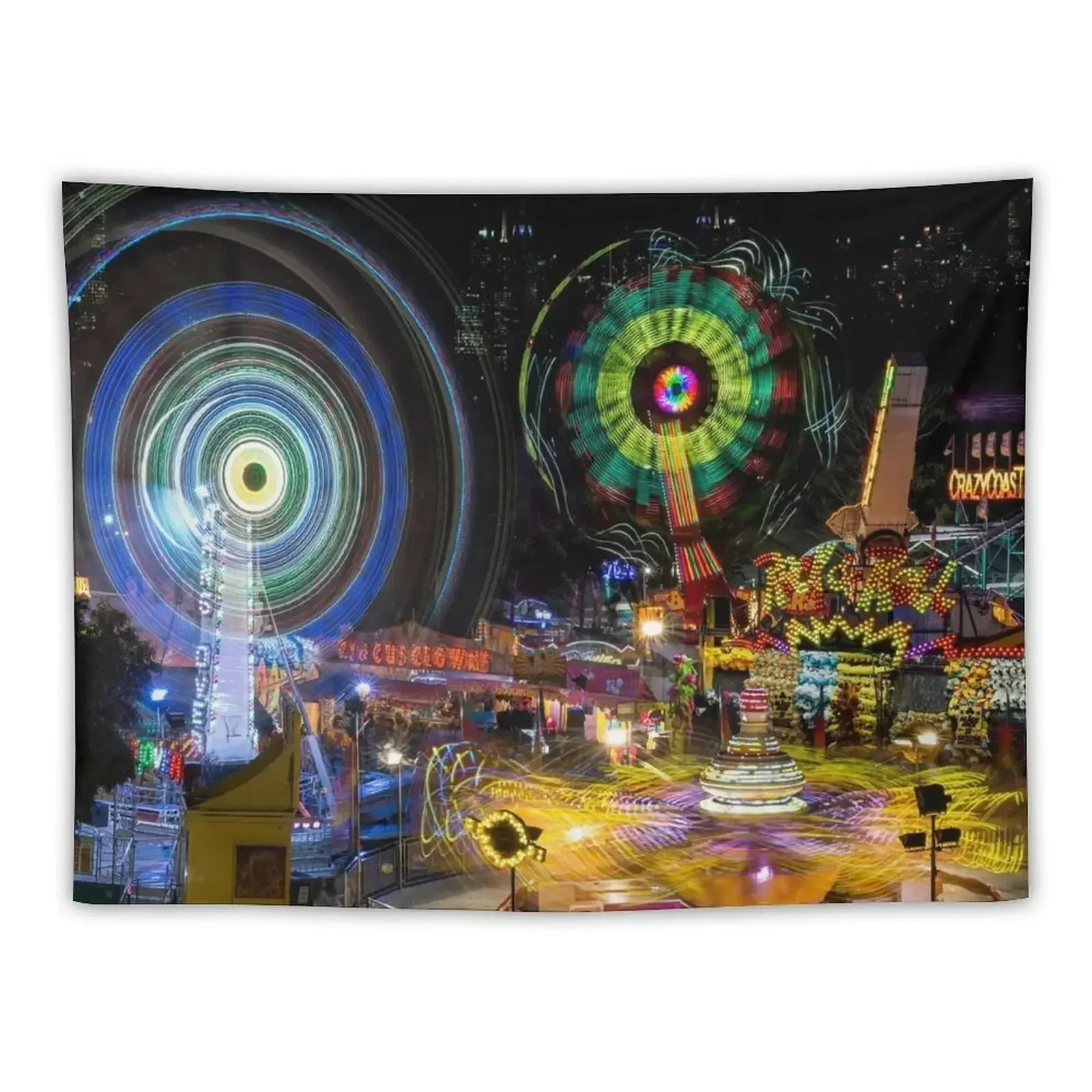 Fairground Attraction (diptych - right side) Tapestry Room Decoration Aesthetic Decoration For Home Tapestry