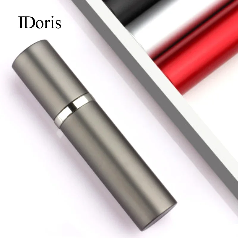 IDoris 2P Perfume Vaporizers Bottled Bottoms Perfume High-End Travel Portable Spray Small Sample Empty Bottle Dispenser Red+Grey