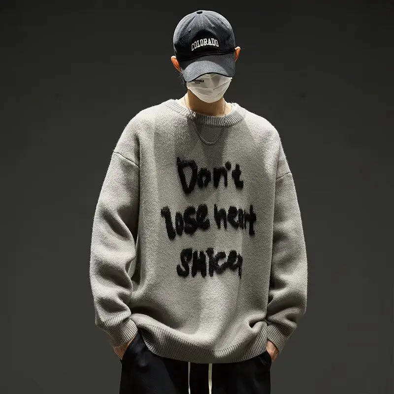 

Sli мужской круглый вязаный свитер, облегающий базовый слой, модное осенне-зимнее новое поступление, молодежное полиэфирное волокно