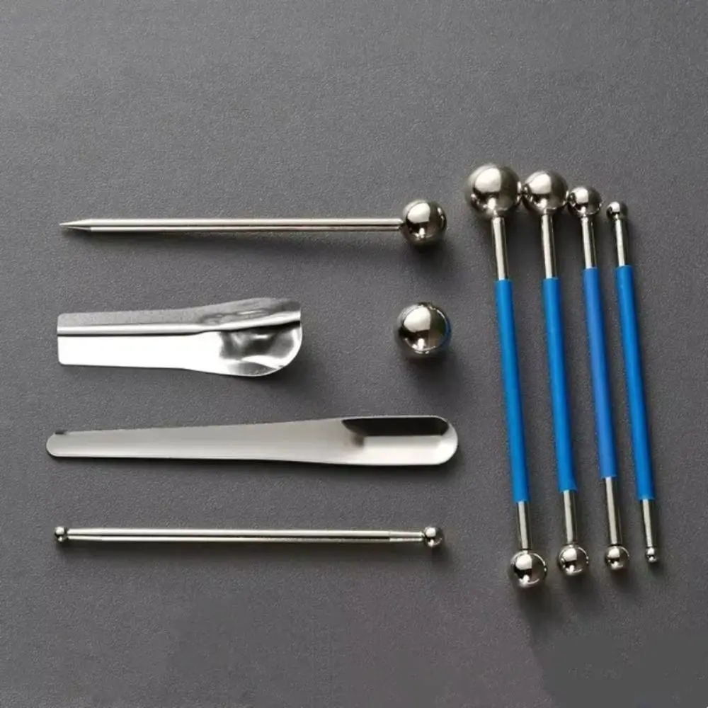 Stainless Steel Tile Grout Tool Tungsten Steel Double Steel Pressed Ball Seam Pressing Tool Polymer Clay Dotting Pen Ball Stylus