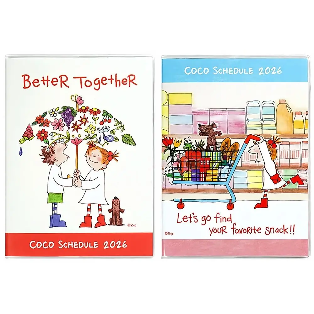 

Cute Coco Girl 2026 Planner Color Inner Page with Calendar Agenda Book DIY Gift To Do List Notepad School Supplies