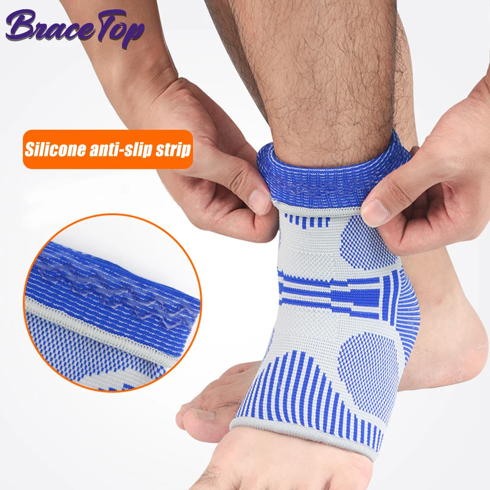 1 PC Elastic Ankle Brace Breathable Anti-sprain Ankle Support Protection Compression Brace Guard Support Gym Running Ankle Wrap