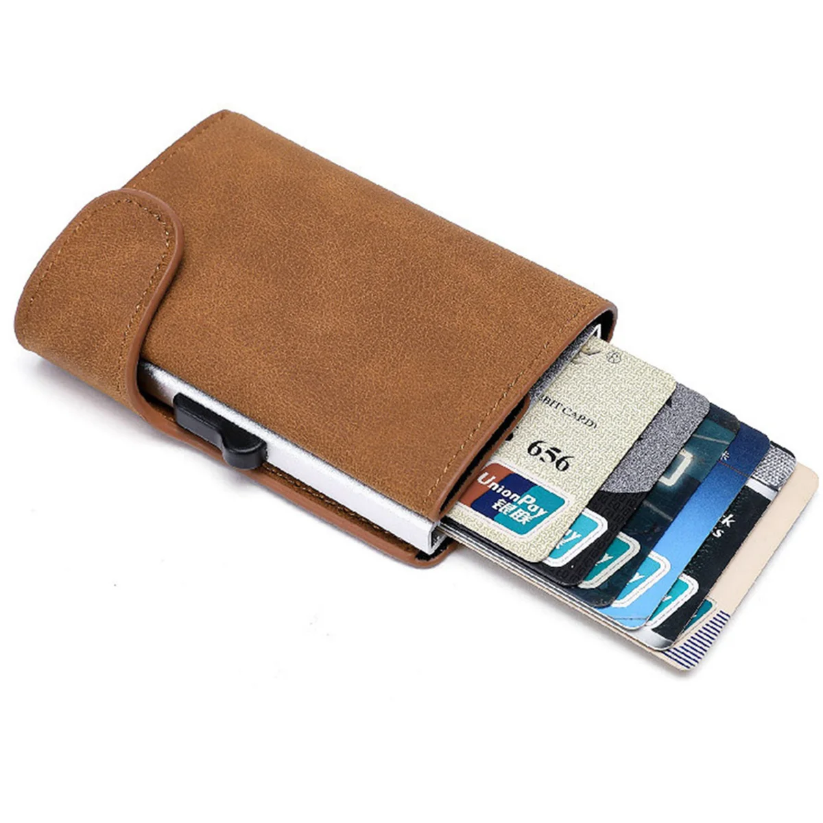 Fashion Foldable Credit Card Wallet - Slim Business Card Case for Men and Women