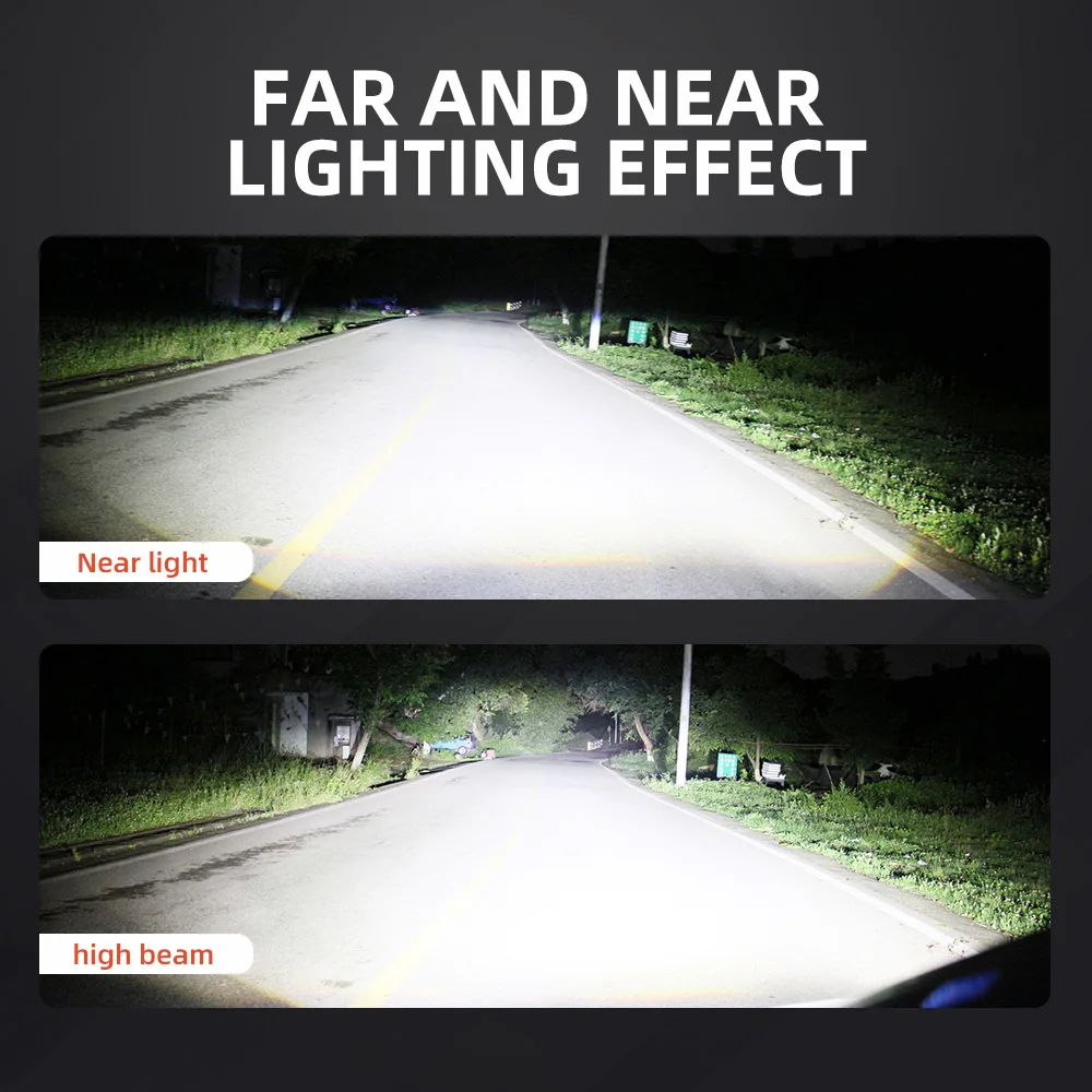 2X H7 H4 H11 LED Headlight 45000LM 300W High Power H8 H9 HB4 HB3 9005 9006 Turbo Lamp 6000K White Car Headlamp Fog Lights 12V image 4
