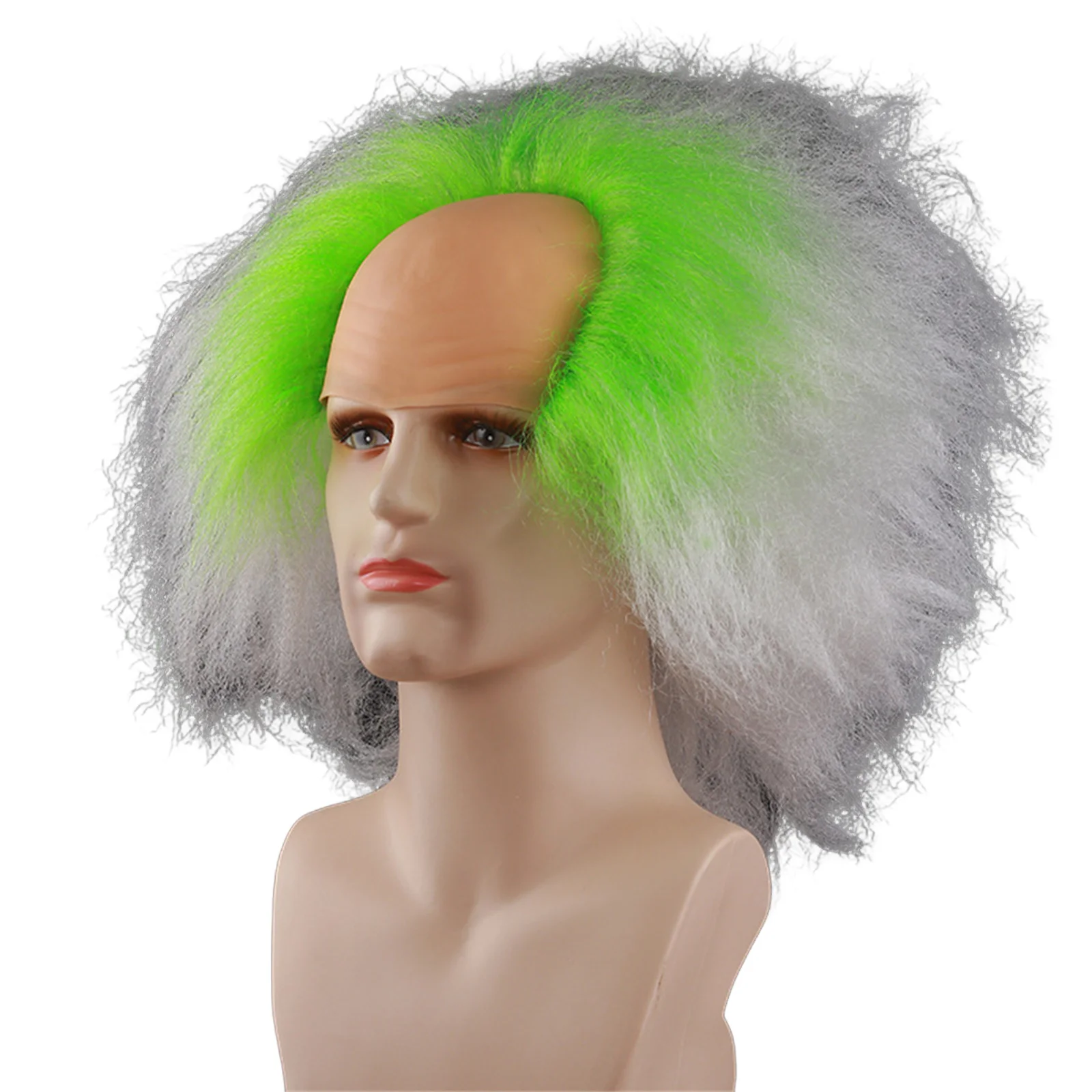 Juice Michael Cosplay Wig Short Fluffy Synthetic Fabric Hair with Wig Cap 80S Horror Movie Halloween Carnival Accessories