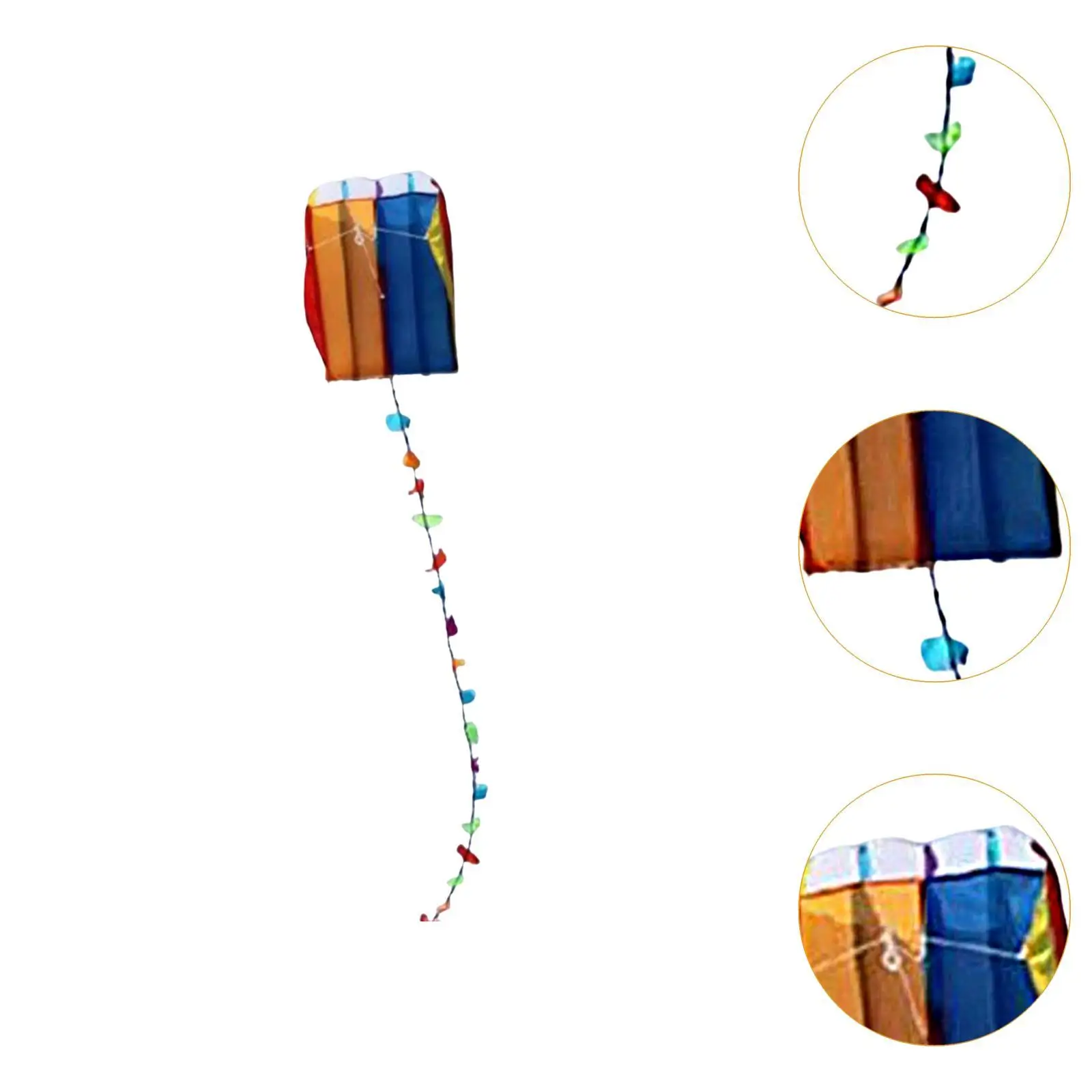 Kids Soft Kite Waterproof Easy Assembly Tear Resistant Sport Kite Outdoor Toys for Travel Beach Park Backyard Boys Girls Age 7+