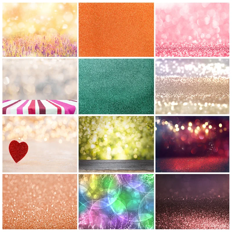 

SHENGYONGBAO Glitter Star Polka Dot Light Bokeh Photography Background Props Birthday Party Baby Photo Backdrop 210401TGL-03