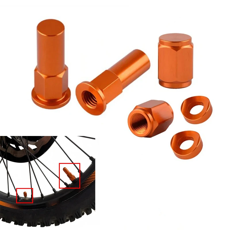 Motocross Valve Cap Dirt Bike Rim Lock Nuts Bolts For CRF 250R 450R 250X 450X 250RX 450RX CR125 CR250 TE FE TC FC SX EXC XC