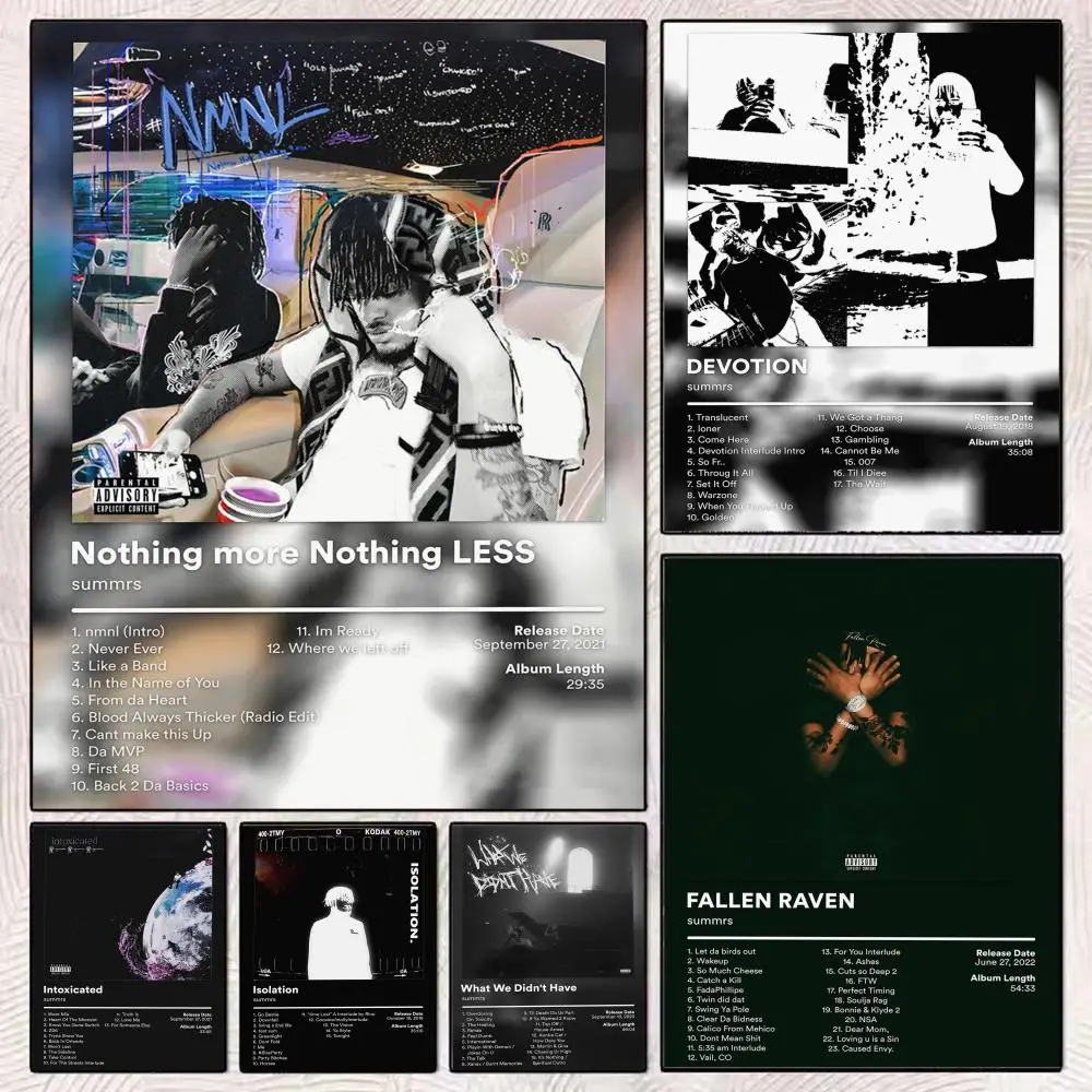Rapper S-Summrs Album Cover Poster Decorative Wall Art Stick
