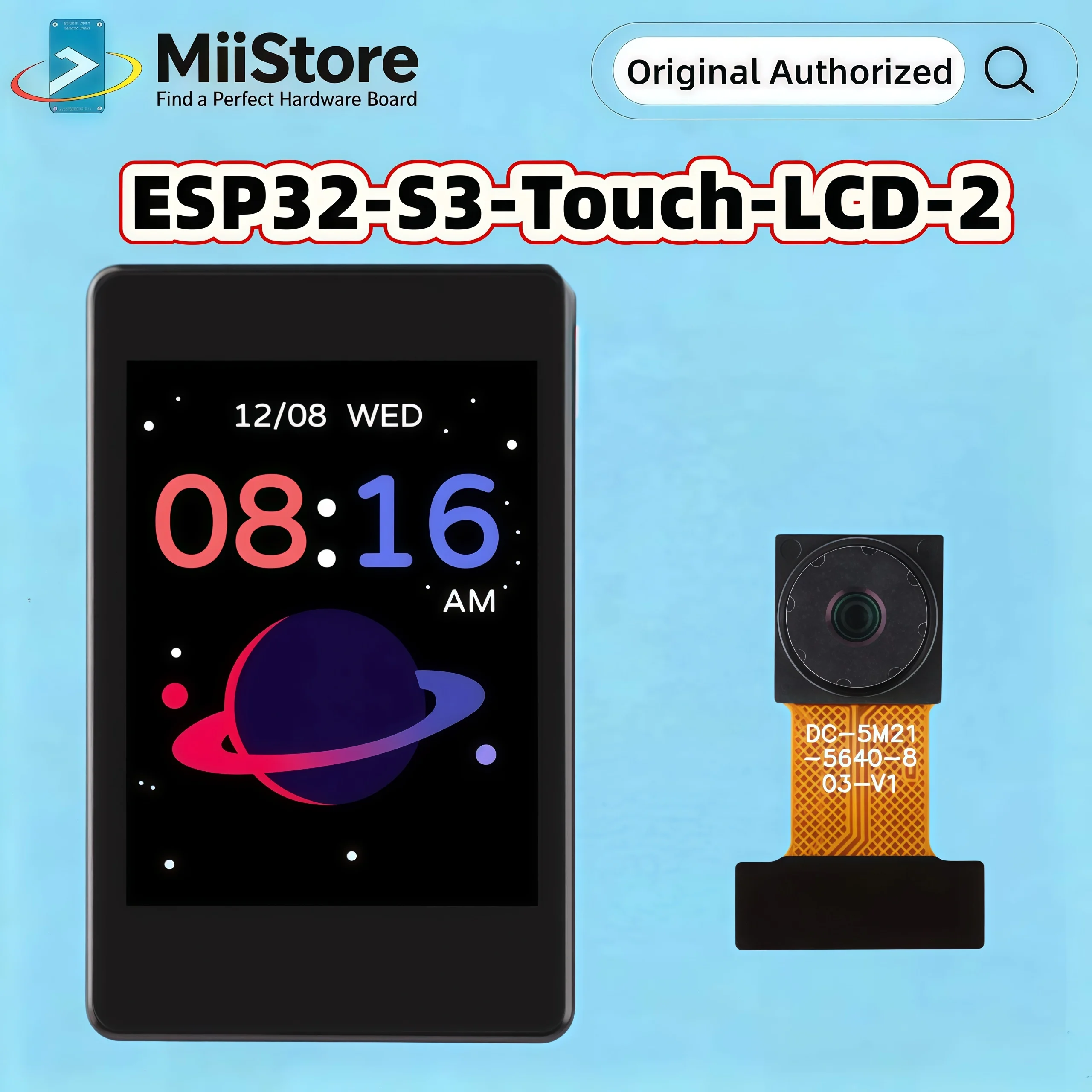 Waveshare ESP32-S3 2inch Capacitive Touch Display Develpment Board,  240×320 Pixels, ESP32 With Display, IPS Panel, 32-bit LX7