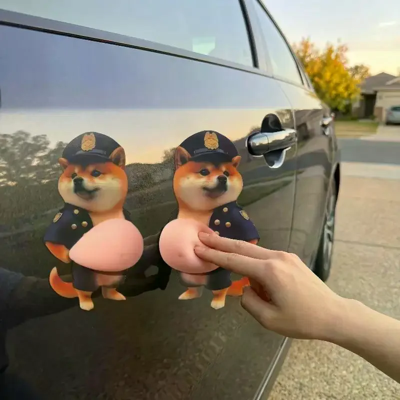 3D Soft Belly Dog Cat Stickers Kawaii Mobile Phone Decoration Animal Lover Gifts DIY Phone Case Decor for Students