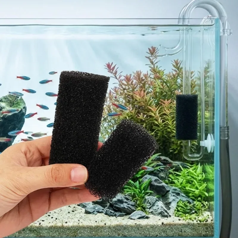 Fish Tank Pre Filter Sponge Inflow Inlet Aquarium Filter Foam Roll Replacement Intake Cover for Prevent Fish Shrimp Being Sucked