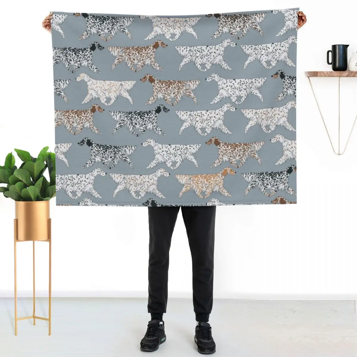 

All the English Setters! Throw Blanket Cozy Warm Blanket for Bed Room Decor
