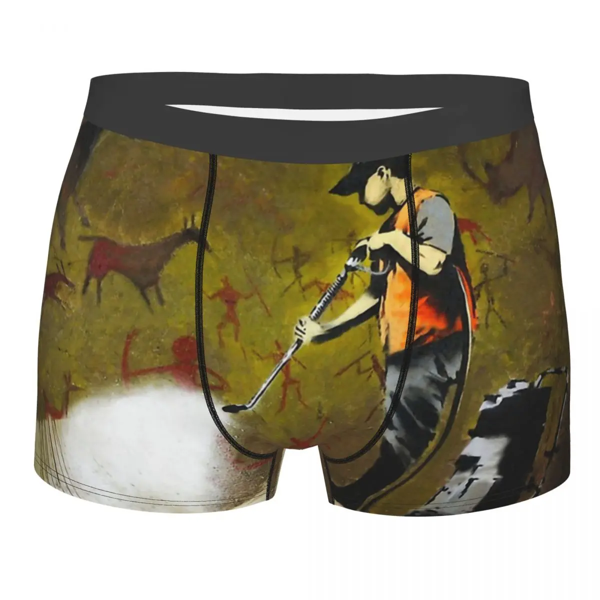 Cave Painting Cleaner Banksy Underpants Cotton Panties Male Underwear Comfortable Shorts Boxer Briefs