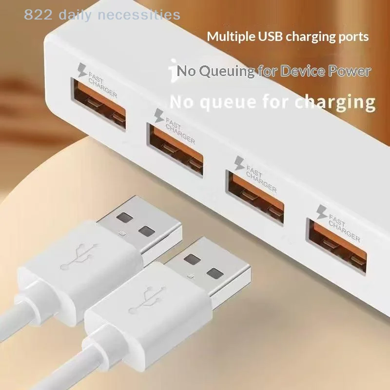 convenient4 Port USB Power Strip Universal Multi Device Charger Fast Charging Hub for Office Home Travel