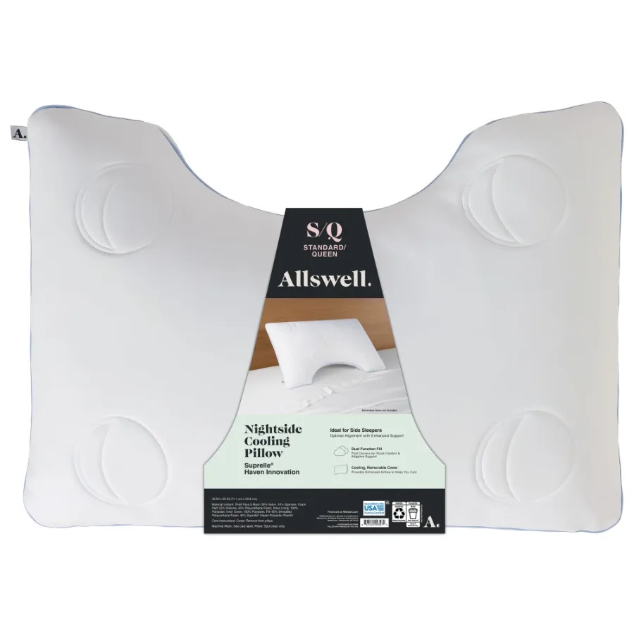

Nightside Cooling Pillow with Dual Function Fill, Standard/Queen