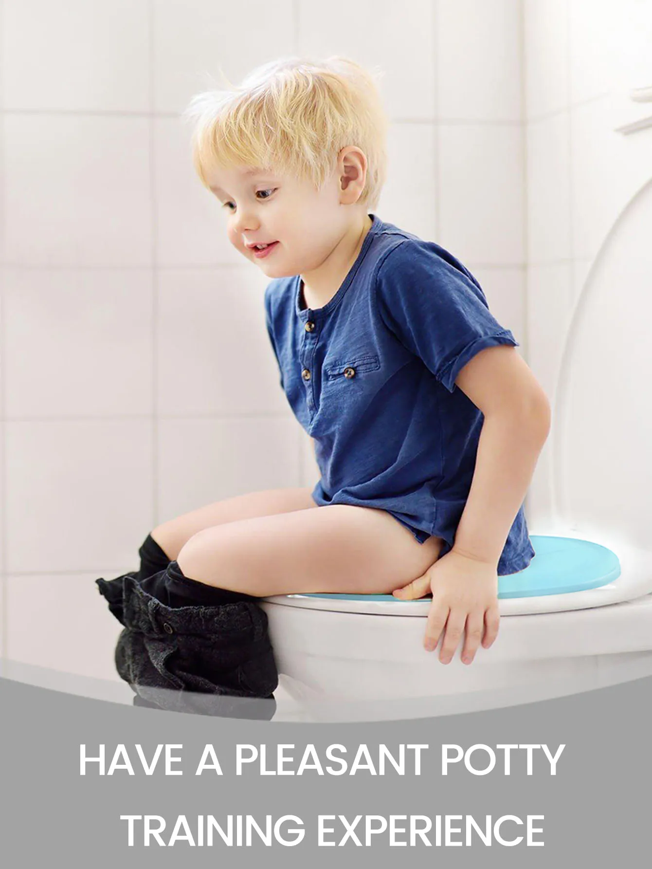 مقعد تدريب المرحاض المحمول للسفر للأطفال، مقعد نونية قابل للطي، وسادة مساعدة للبول غير قابلة للانزلاق