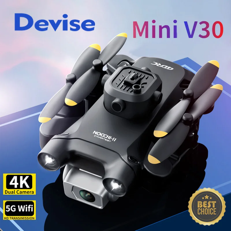 4drc Bedenkt Mini V30 Drone Met Camera Hd 4K 1080P Fpv Rc Drones Profesional Vijfzijdige Hindernisvermijding Helikopter Drone Speelgoed