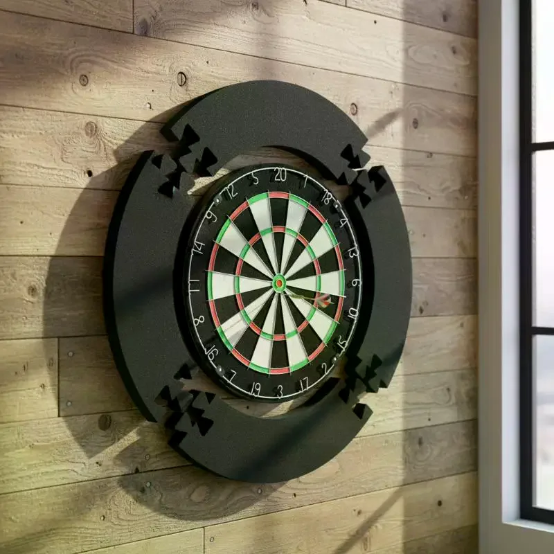 18in EVA Puzzle Dartboard Surround 4Pcs Removable Protection Ring for Wall Defense Game Room Essentials
