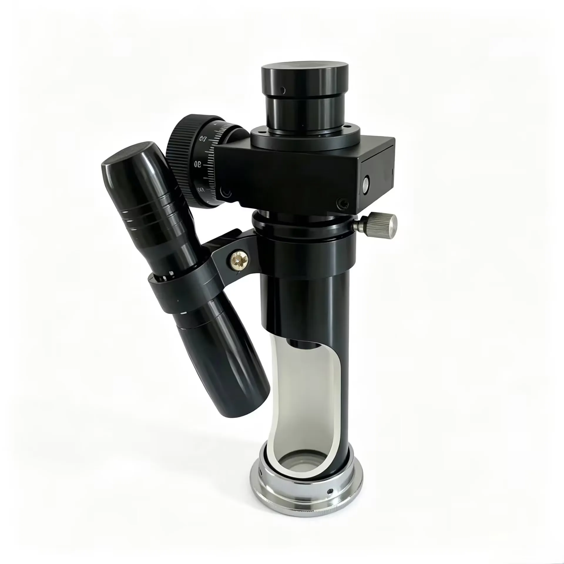 JC-10 Portable Reading Microscope 20X with Light Source Handheld Measuring Microscope for Brinell Vickers Hardness Indentation