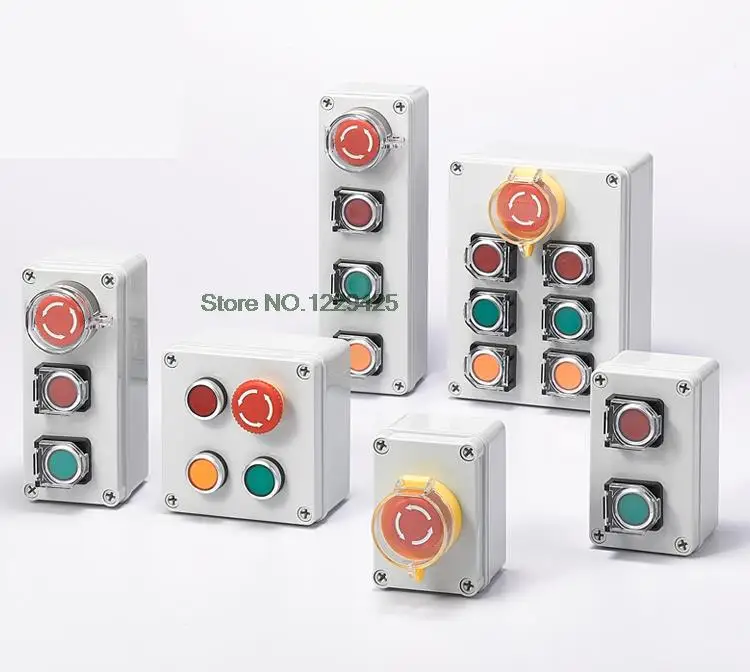 Indoor And Outdoor Button Box Emergency Stop Start Switch Power Reset Alarm Iron Door Elevator Motor Electrical Control Box