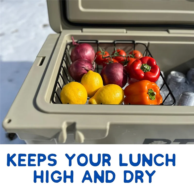 

ABVJ-корзина охладителя для RTIC 65 Qt, проволочная стойка для сухих товаров, вставка лотка для охлаждающей корзины для аксессуаров для охладителя RTIC