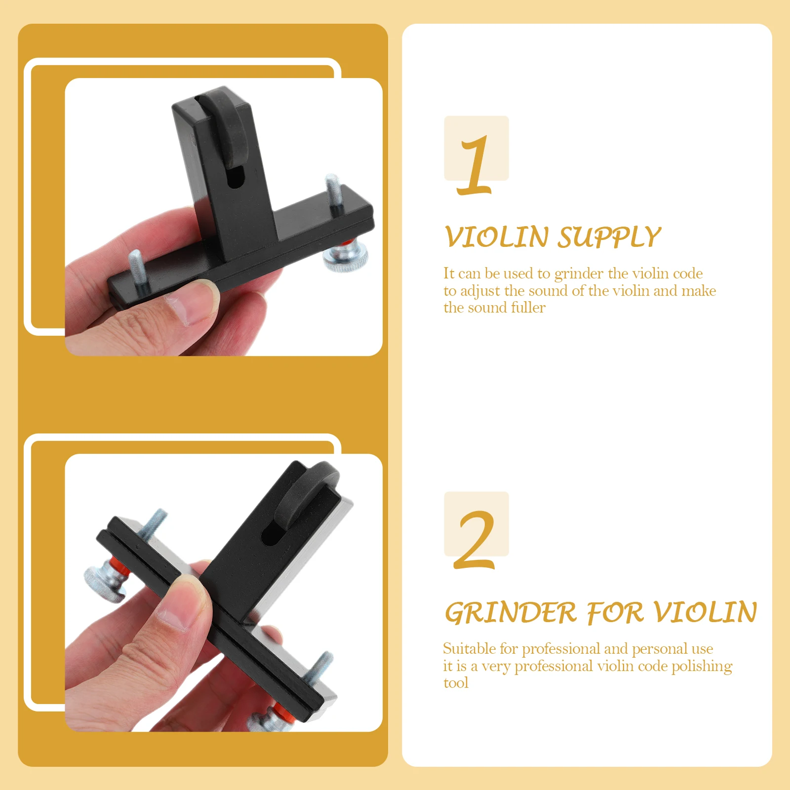 

Premium Violin Code Grinder Polishing Tool Durable Metal Grinding Accessory For Sound Adjustment Repairing Supply Instrument